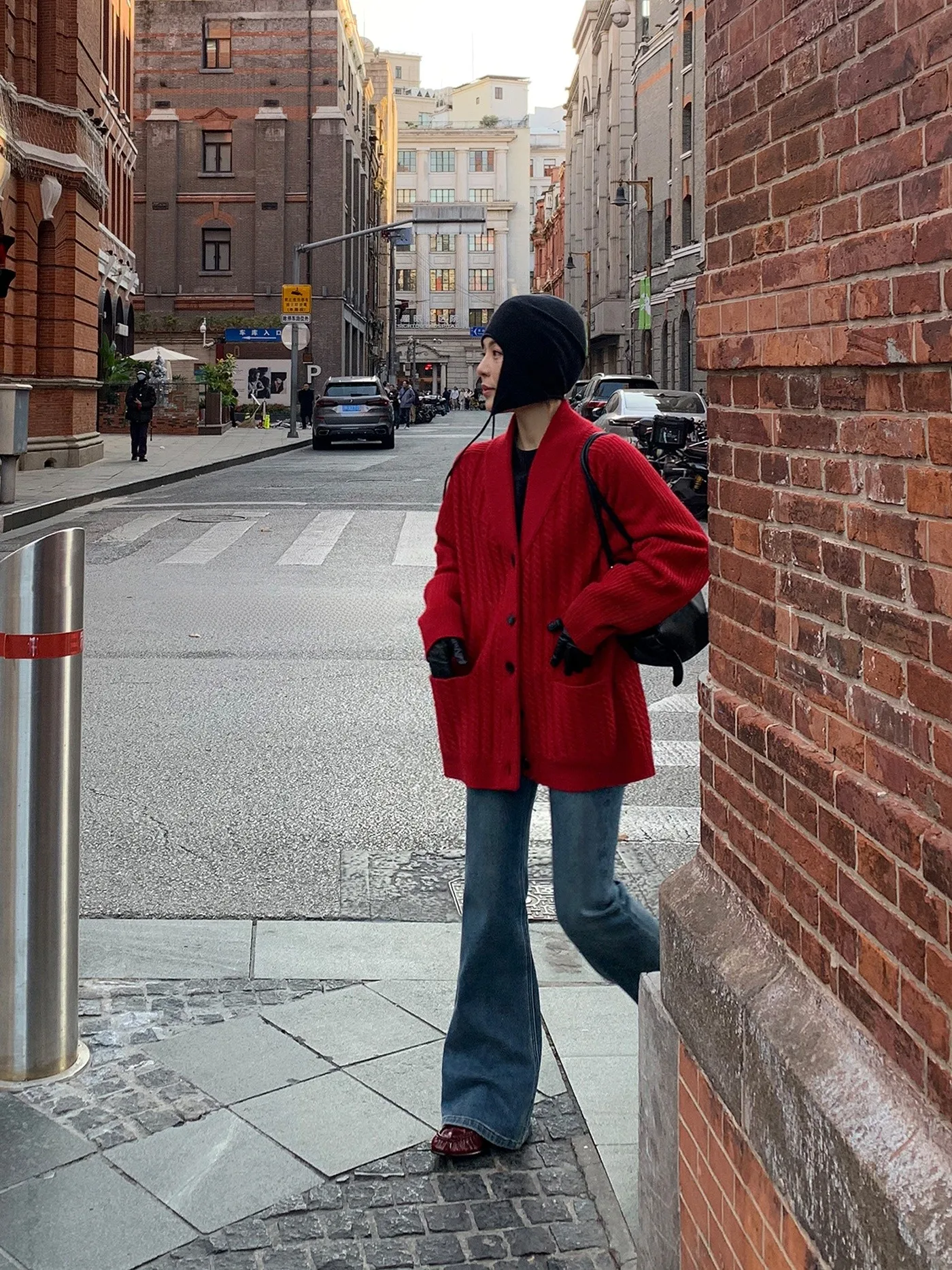 

Джинсы-клеш SUSISUMMER в стиле ретро с флисовой подкладкой, высокой талией, облегающие, женские, хлопковые, винтажные