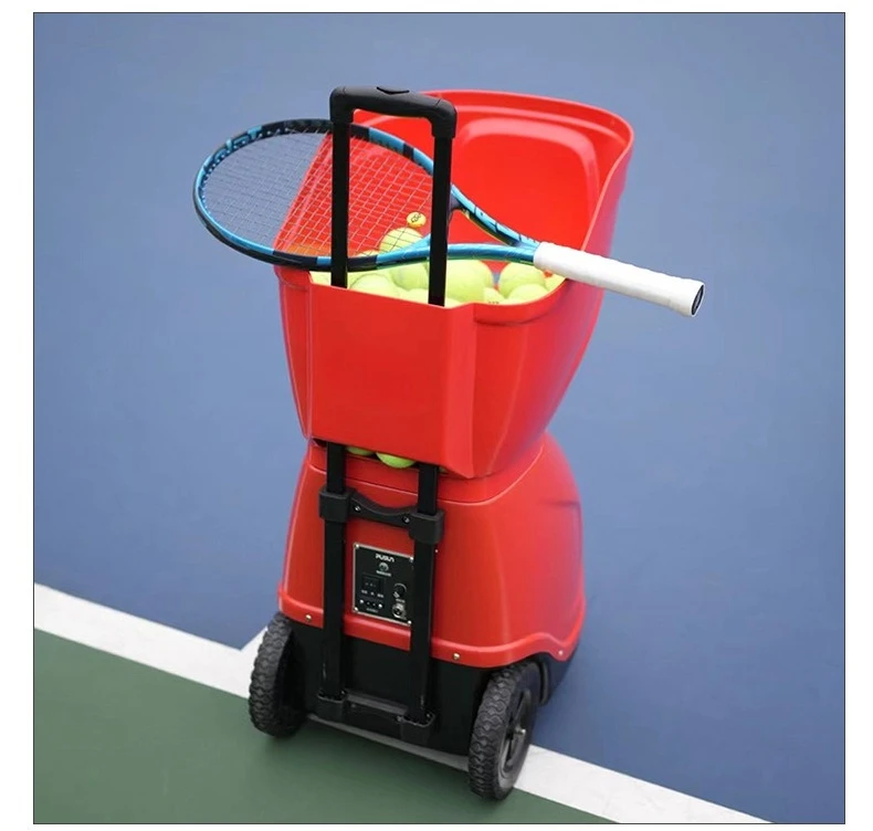 9001 Professional Tennis Ball Slinger Portable ABS Remote Control Robot Machine for Serve Shoot Training Padel