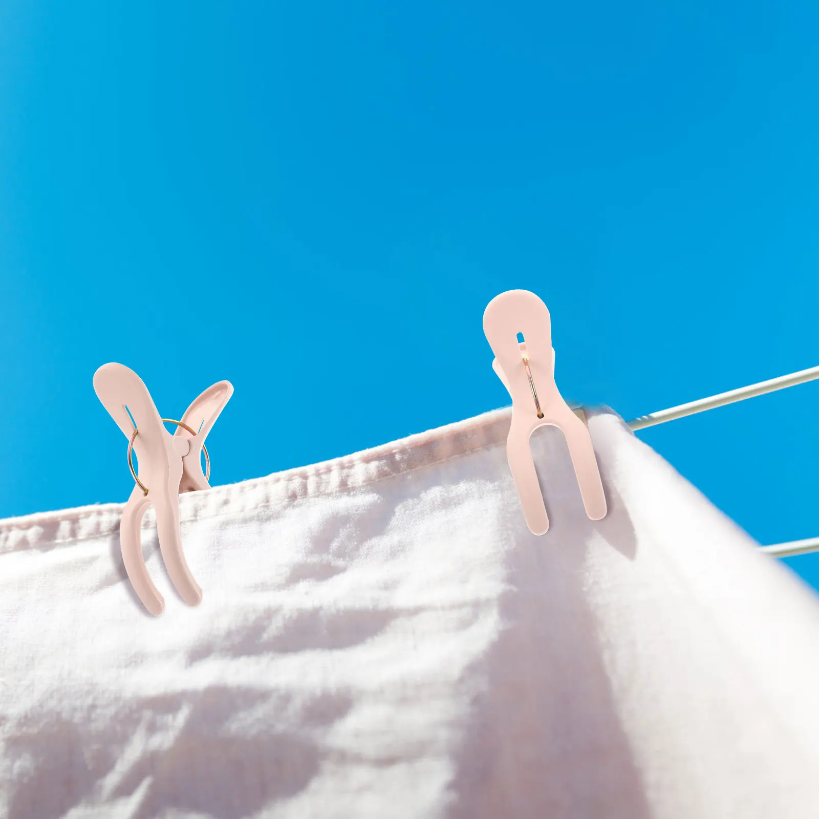 

12pcs Large Clothespins for Quilts PP Material Windproof Anti Fall Beach Towel Fixator Wardrobe Storage Home Furniture