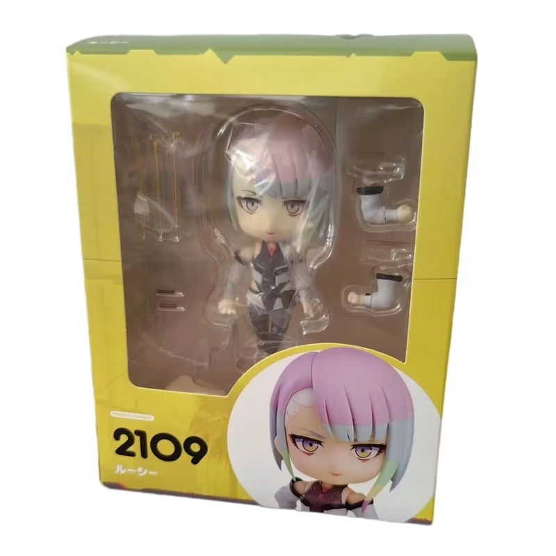 10cm Cyberpunk：Edgerunners Anime Figure #2109 Super Hacker Lucy Action Figure David Martinez Figurine Collection Model Doll Toys