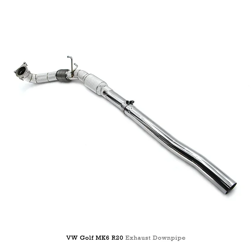 Section High flow Pipes Exhaust Pipes branch downpipe Exhaust Pipe with For VW Golf 6/MK6 R20 2.0