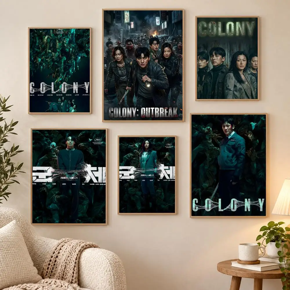 Colony Poster Waterproof HD Modern Peel And Stick Wall Decor Living Room Dorm Garage