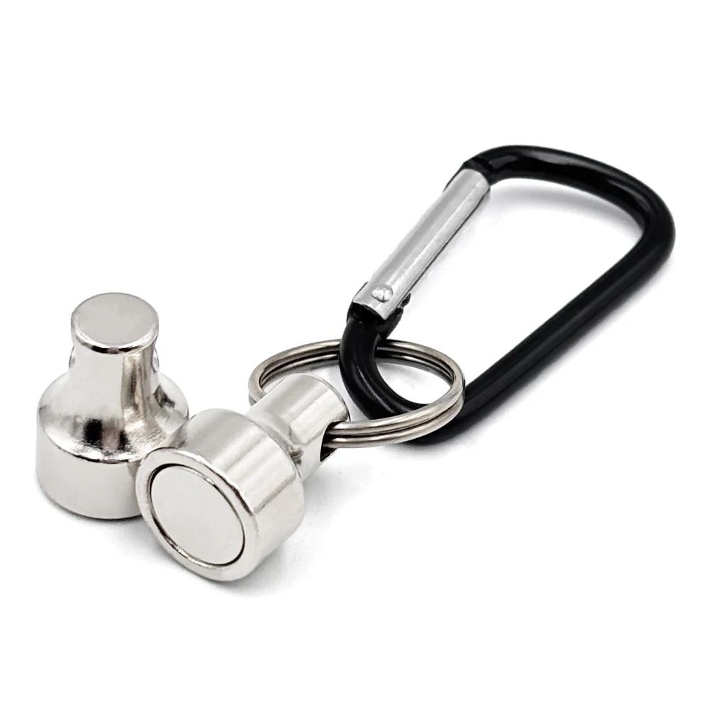 Herramienta magnética para Pesca de carpa, soporte de liberación, Retractor de Pesca con mosca, Clip de liberación de red con llavero, mosquetón, Clip de Pesca