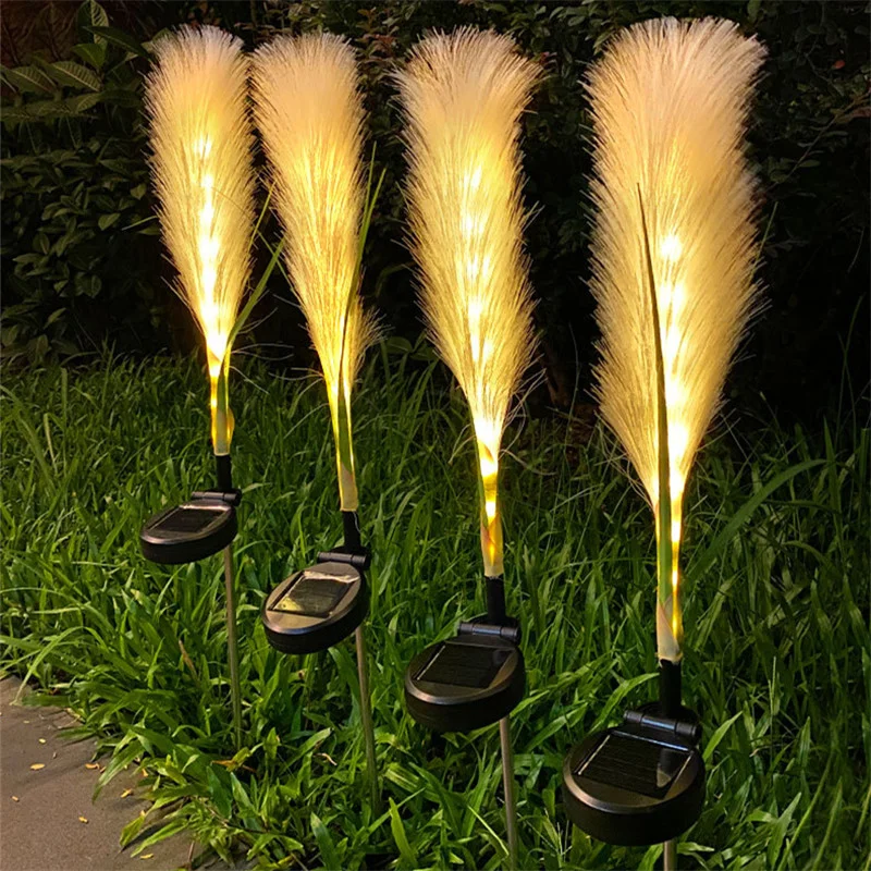 Solar Lights Outdoor Led Luminous Reed Lights Waterproof Landscape Lawn Lamp Solar Power Fairy Light for Garden Christmas Decor