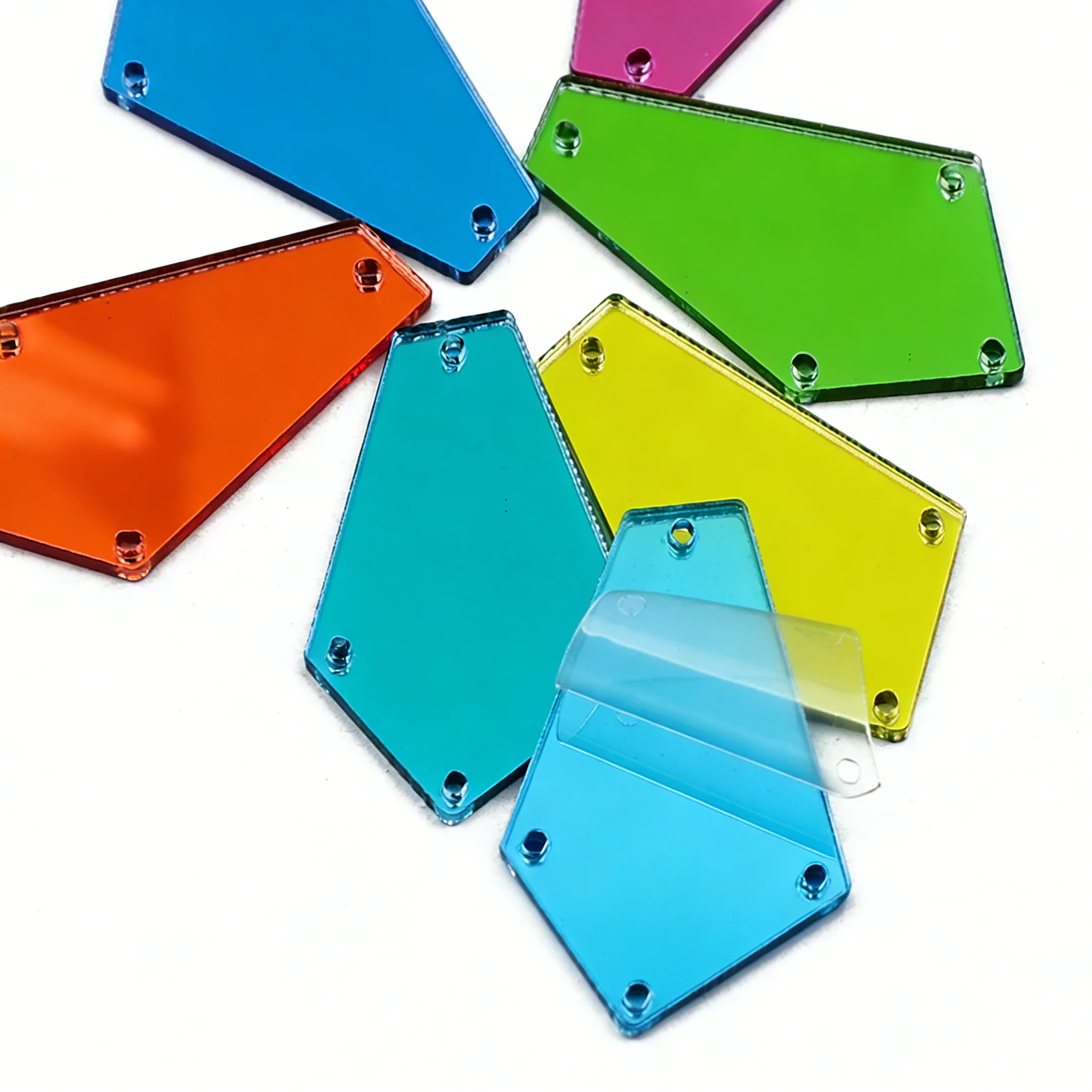 

Акриловые зеркальные стразы Arrow P04, 30 шт., пришивные, с плоским основанием, для рукоделия и декора одежды