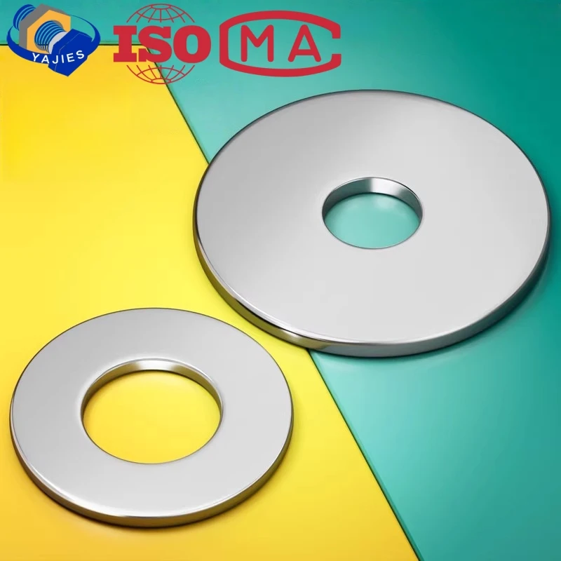 A2-70 304 SS Big Large Flat Washers M3 M4 M5 M6 M8 M10 M12 Metric Oversized Wide Plain Washers Spacers Heavy Duty Gaskets