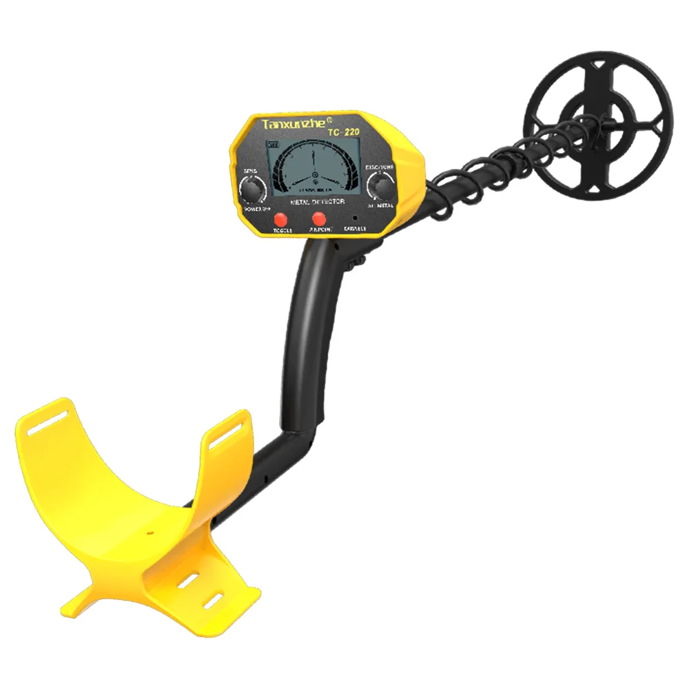 Protable TC-220 Metal Detector with 5 Modes LCD Screen Display Detector All Metal/Precise Positioning Underground Gold Detector