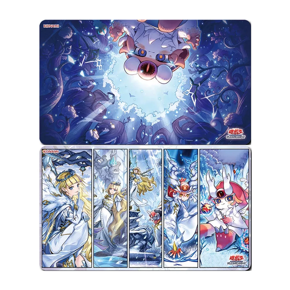 600X350X2Mm Diy Diabellze The White Witch Card Battle Mat Single Player Board Game Card Duel Board Combat Pad Card Gift Toy