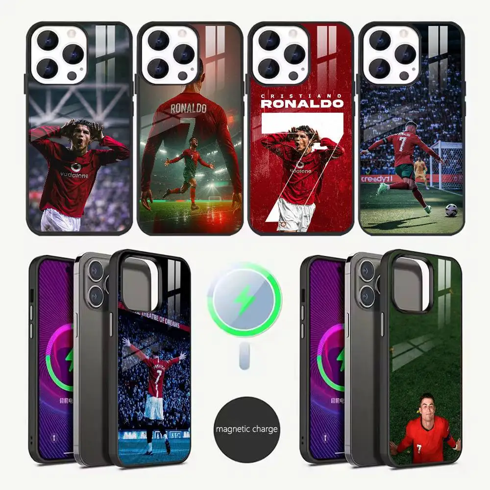 C-Cristiano R-Ronaldo  Phone Case For iPhone17,16,15,14,13,12,11,Pro,Max,Plus,,SE4,Magnetic Charging Compatible