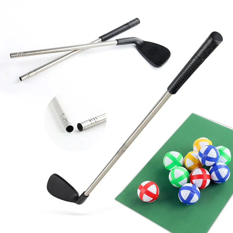 Children's Golf Game Mat Set Sporting Goods Golf Clubs Indoor and Outdoor Sports and Leisure Toys Multiple Modes Golf Practice