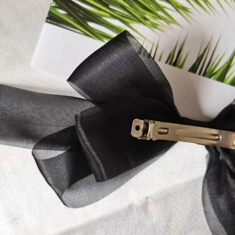 Korean Princess Spring Hair Pin Elegant Barrettes for Girls Ribbon Bow Hair Clip Headwear Women Fashion Hair Accessories New