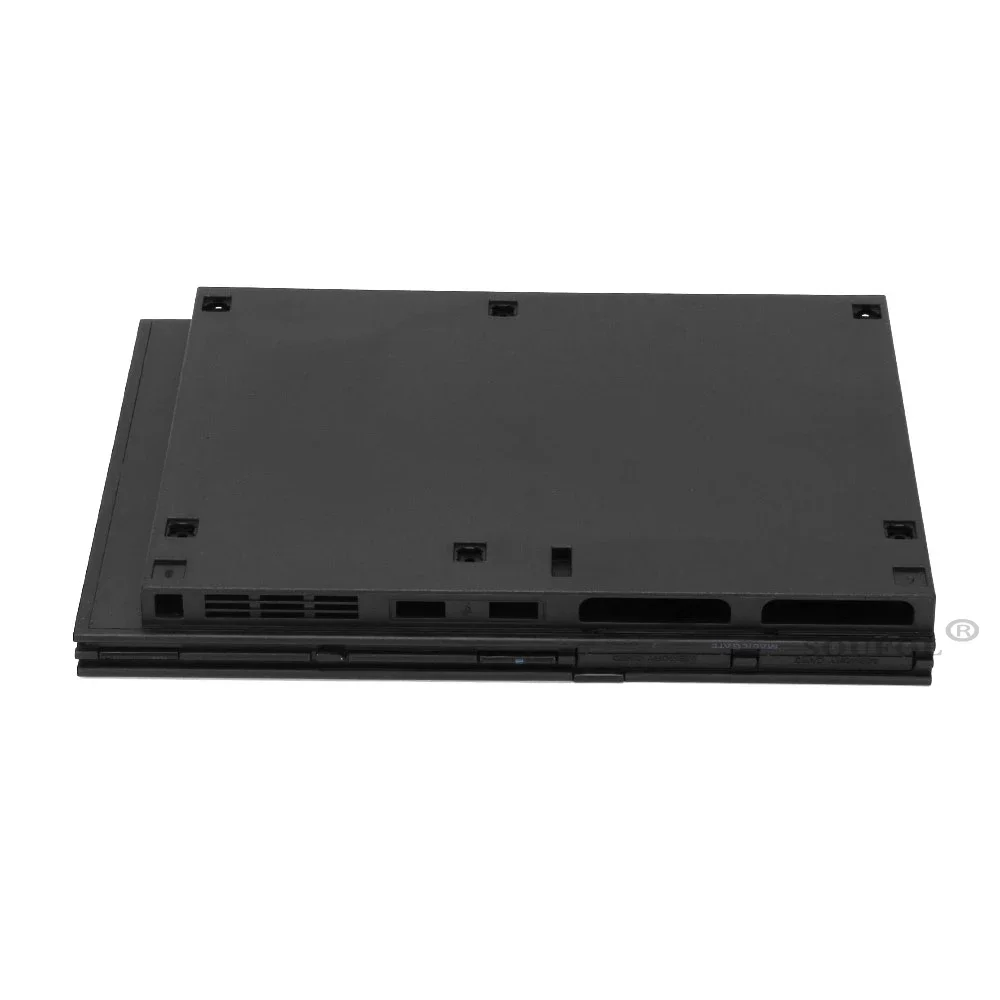 High Quality Black Full Housing Shell Case for PS2 Slim 7w 70000 7000X 9w 90000 9000X Console Cover with Sticker Labels