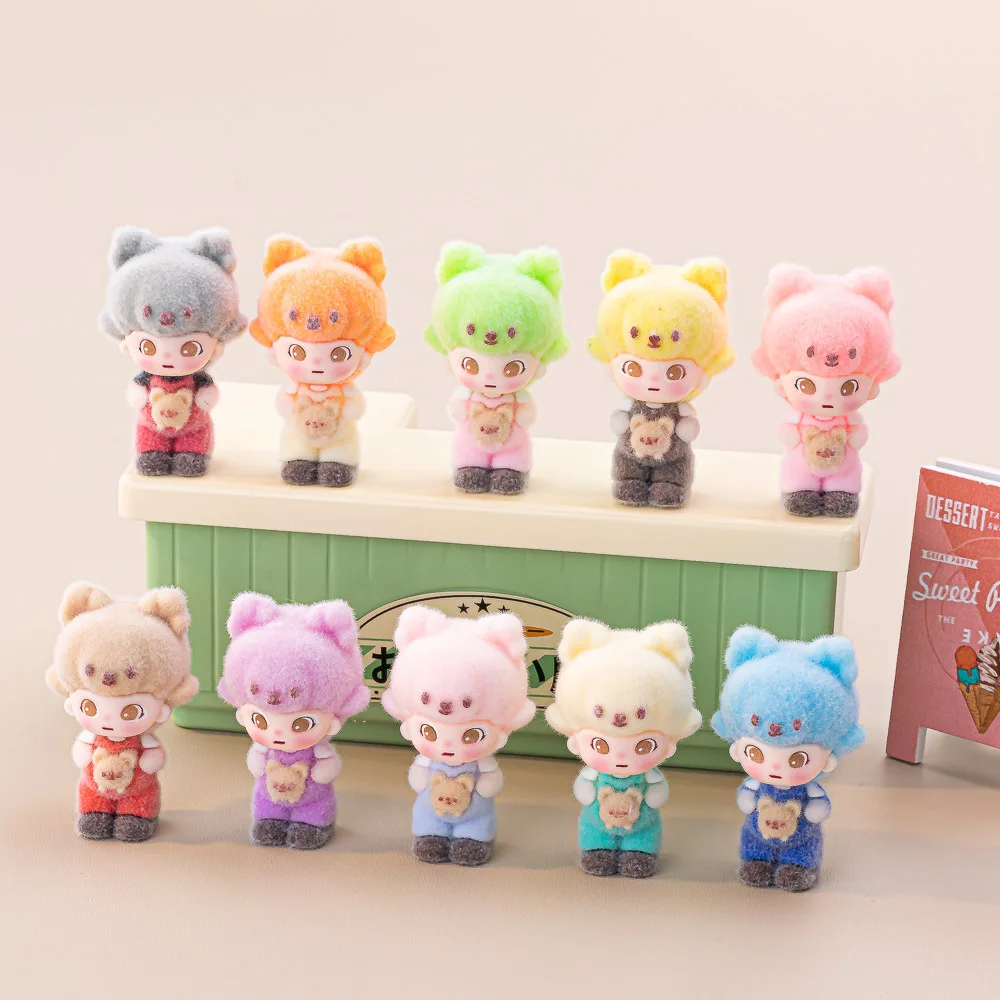 

10PCSBear cute tabletop small ornaments children's hand do cartoon pendant adornment dolls