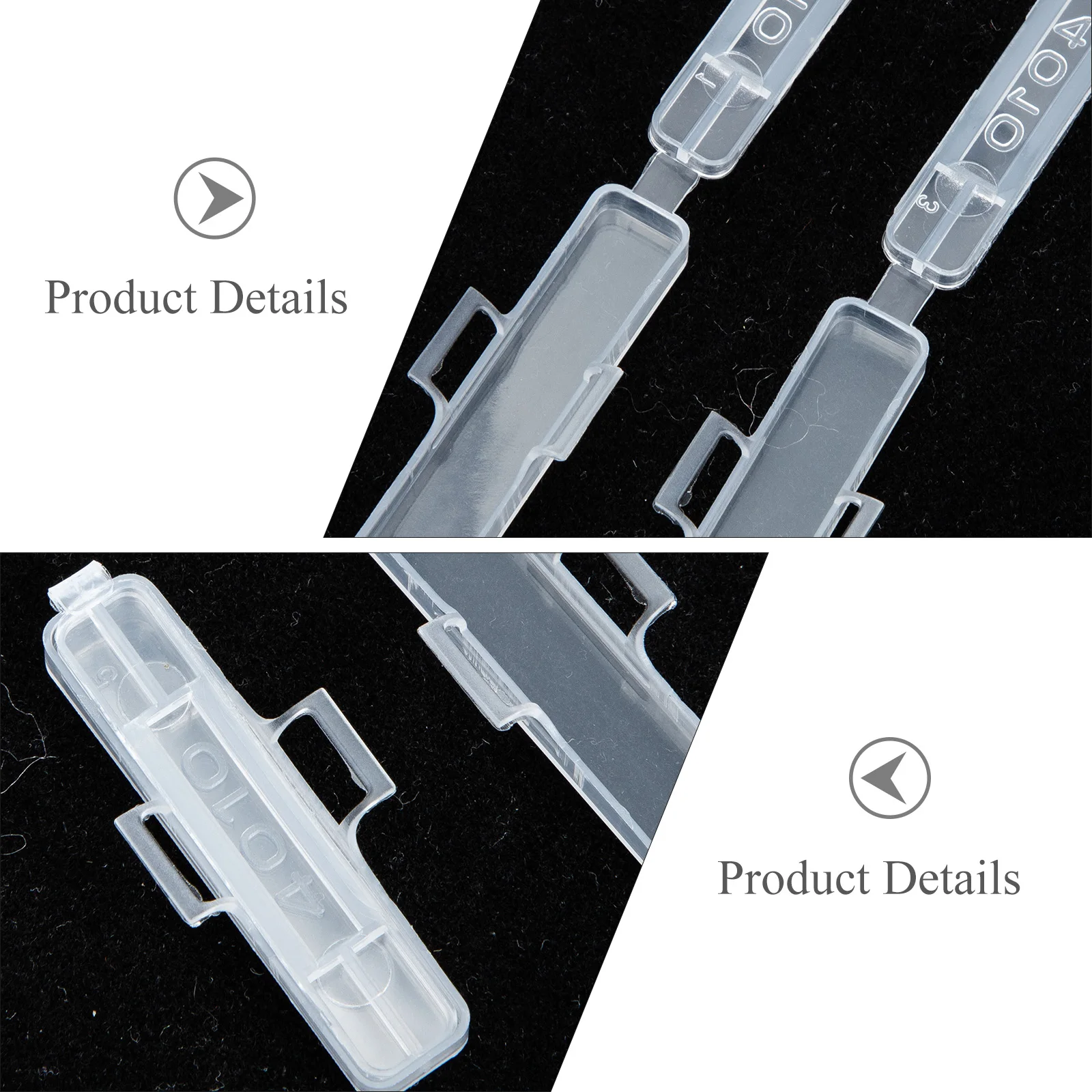 

100pcs Cable Identification Box Transparent Cable Labels Holder Case Cord Tags Wire Sign Name Basket Plastic Acid