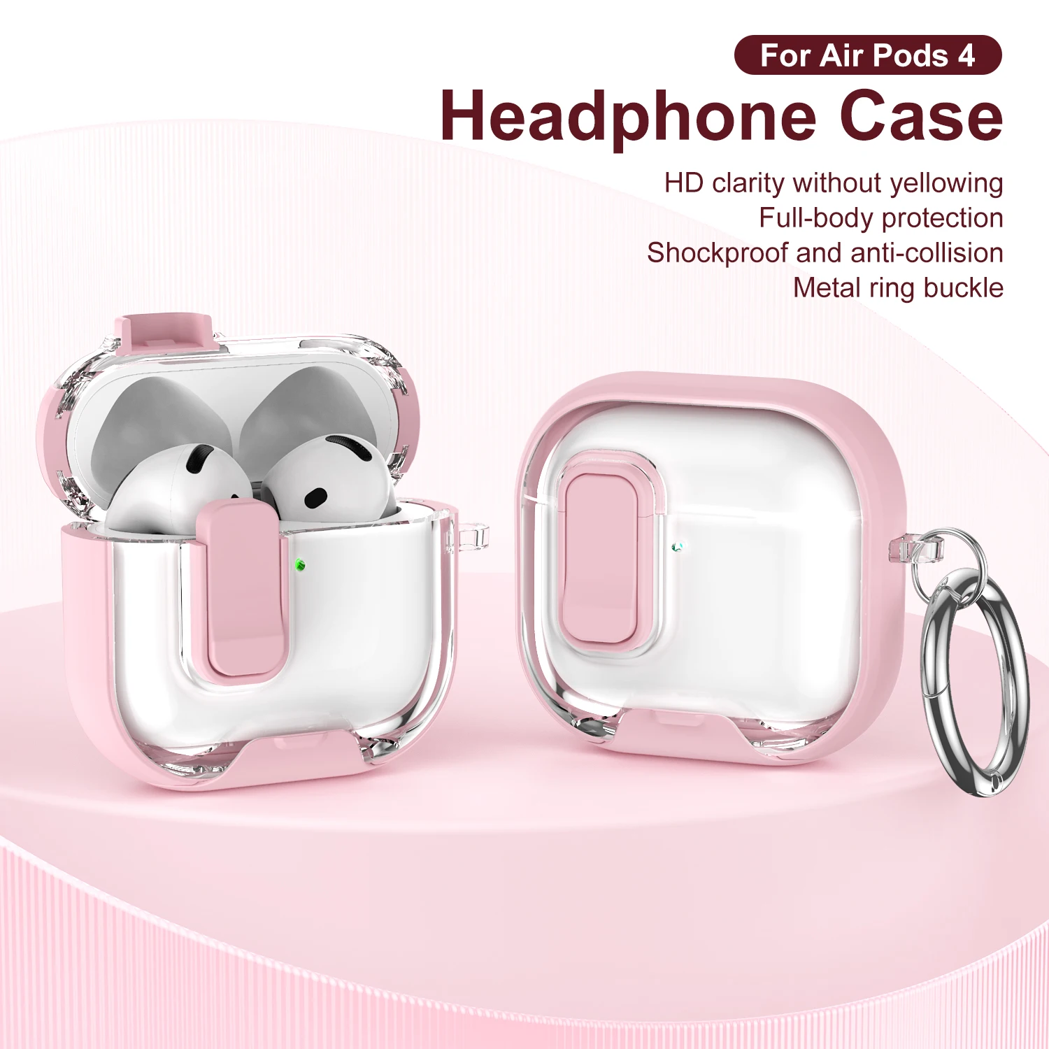 غطاء حماية مضاد للصدمات لسماعات الأذن لأجهزة AirPods Pro 3 2 لأجهزة AirPods 4 متوافق مع حافظة Apple AirPods Pro 2 Air Pods 4 #1