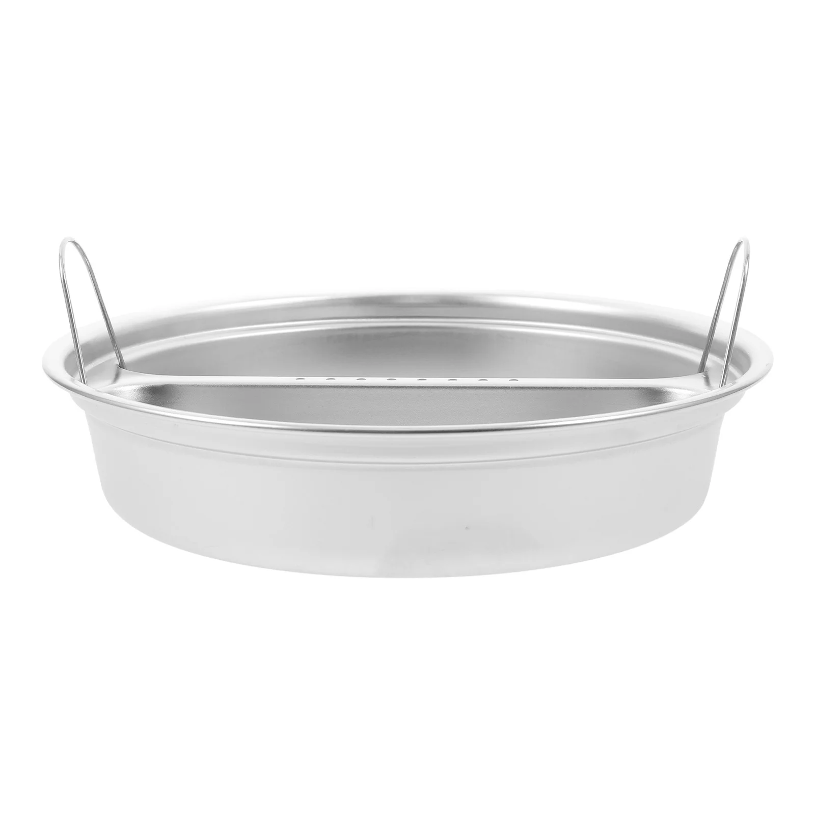 

Stainless Steel Steaming Basket 16Cm Round Food Steamer Tray Double Handle For Vegetables Rice Fish Pot Cooker Kitchen Use