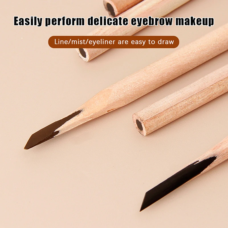Hölzerner harter Kern, wasserdicht, Anti-Schweiß-Tattoo, Augenbrauen-Positionierungsstift, Make-up-Werkzeuge, langlebiger schwarzer Augenbrauenstift