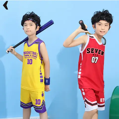 ใหม่ 24/25 เด็กผู้หญิงเสื้อบาสเกตบอลเด็กชุดบาสเกตบอลโรงเรียนประถมศึกษาเกมทีมบาสเกตบอลการฝึกอบรม JLS-216