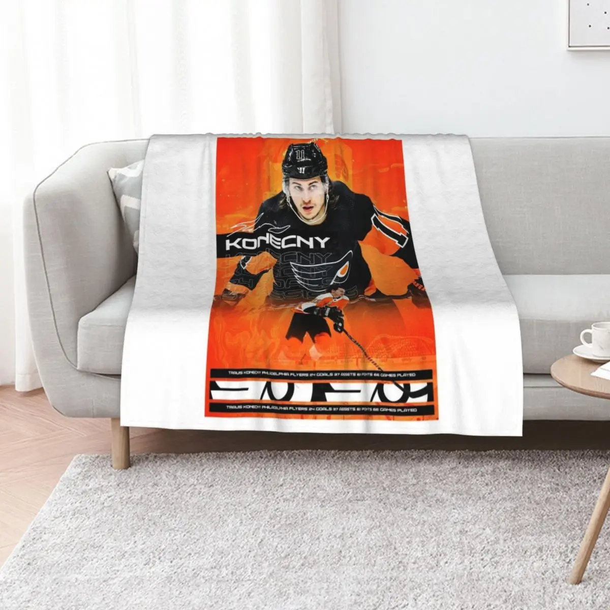 Плед Travis Konecny, устойчивый к выцветанию, прочный плед
