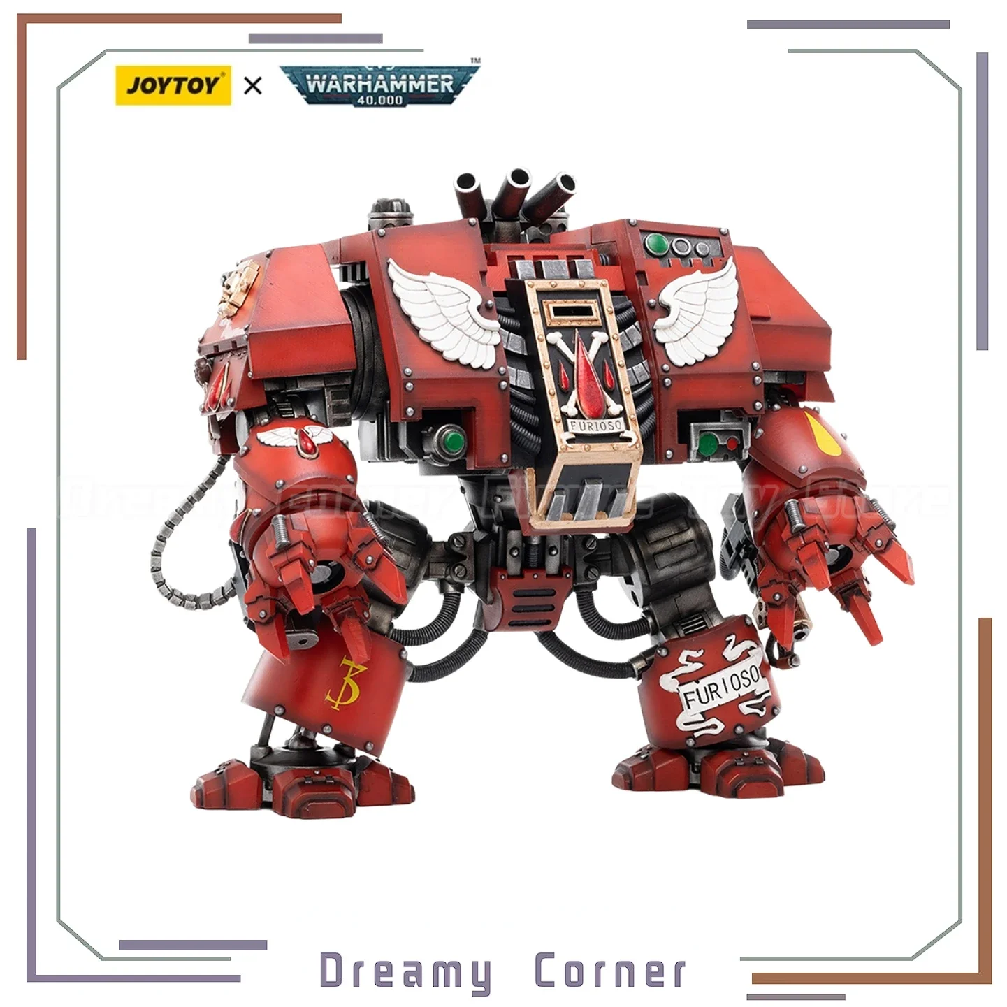 【In Stock】JOYTOY Warhammer 40K Space Marines Blood Angels Furioso Dreadnought Brother Samel 1/18 Figure Toys Model