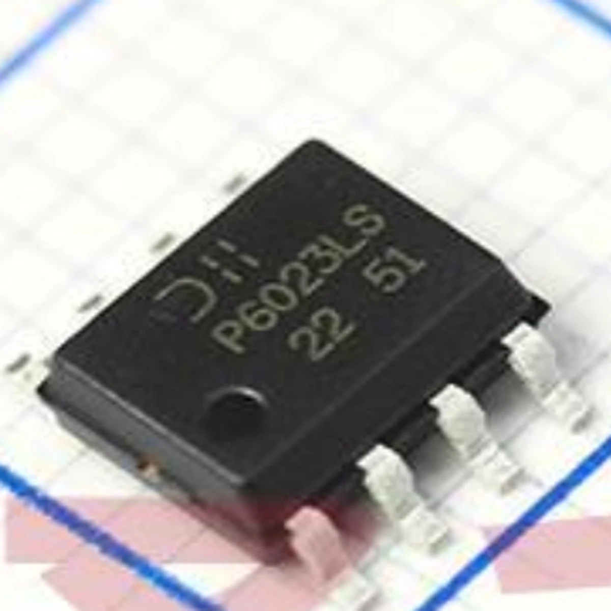 10PCS Original P6023LS Field Effect Transistor (MOSFET) 1.2W 60V 6.6A 1 P-channel SOIC-8: DMP6023LSS-13