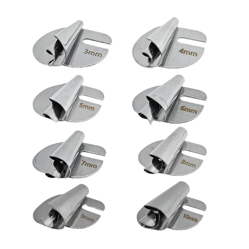 Conjunto pés hemmer laminados para costura, 8x3mm-10mm, para suprimentos costura industrial, droship