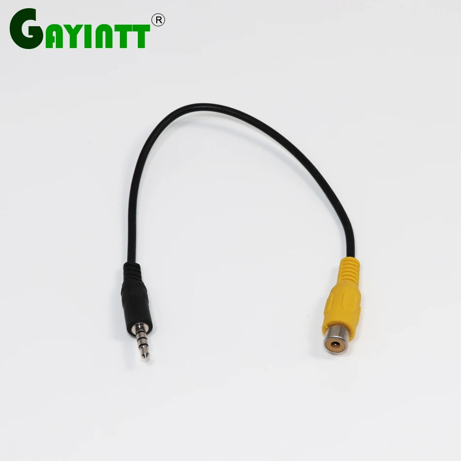 3.5mm AVIN Video Cable Jack Male Plug To RCA Female Adapter Cable For monitor DVD GPS Converter Cable Cord 3.5mm AV-RCA Adapter