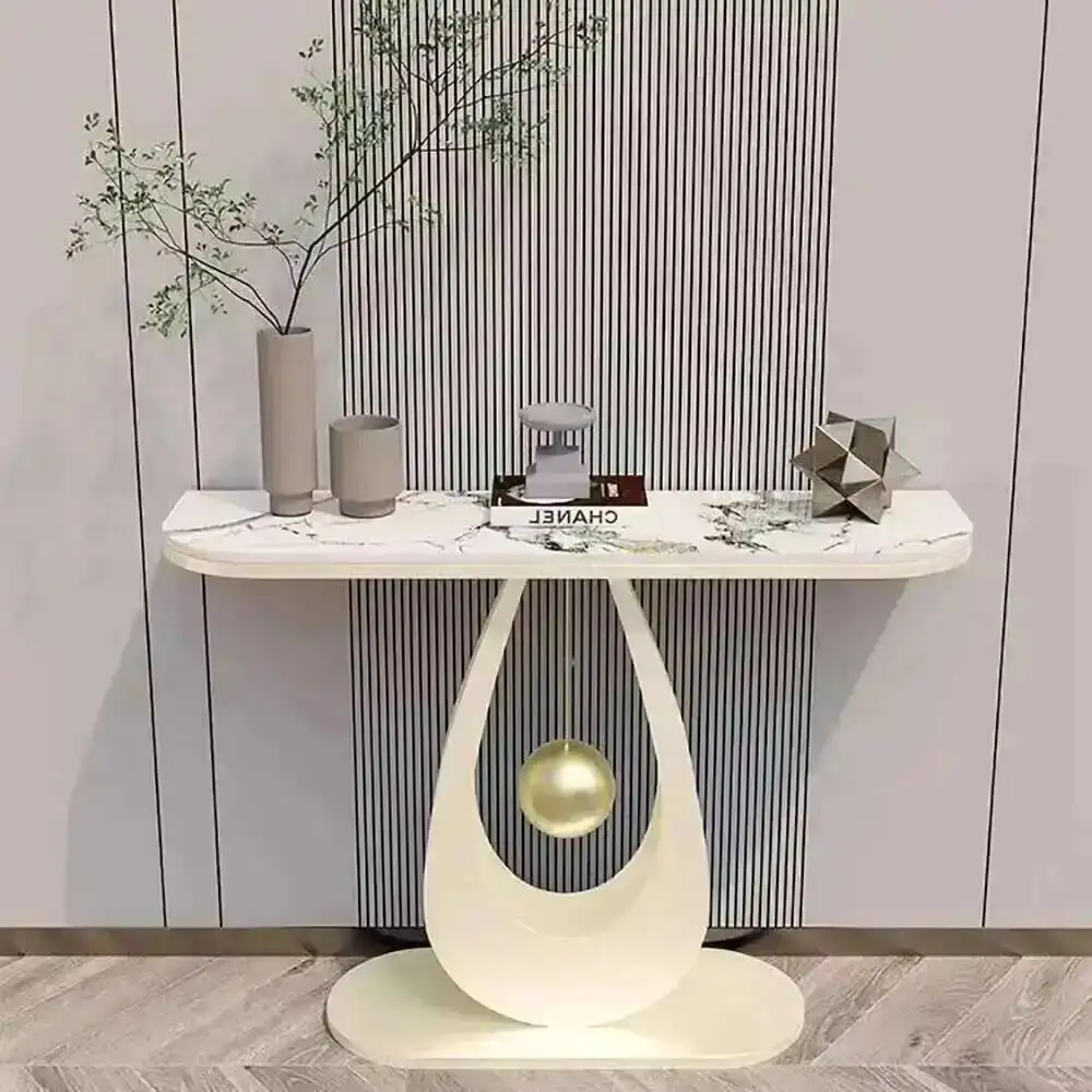 Mesa Esquinera Elegante de Estilo Europeo Nórdico Moderno para Sala de Estar, Muebles para el Hogar, Mesa Esquinera de Lujo Portátil de Calidad Nórdica