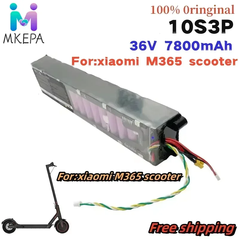 

10S3P 36V 7.8Ah M356 electric scooter Battery Pack m365 battery 18650 battery with Waterproof Bluetooth Communication