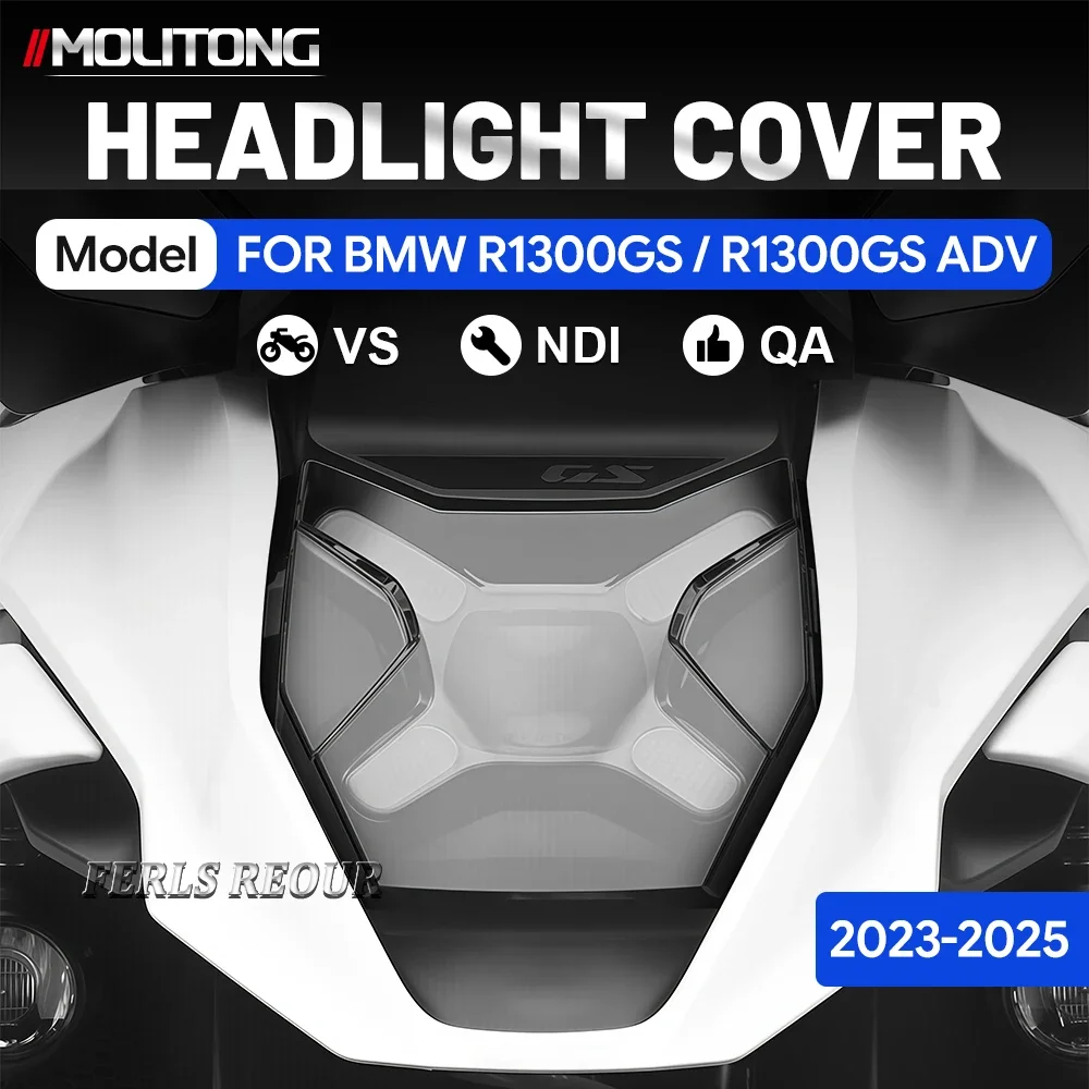 Motorcycle parts for BMW R 1300 GS, R1300GS, R1300GS, R1300 GS (2023, 2024, 2025): Headlight cover, protective cover.