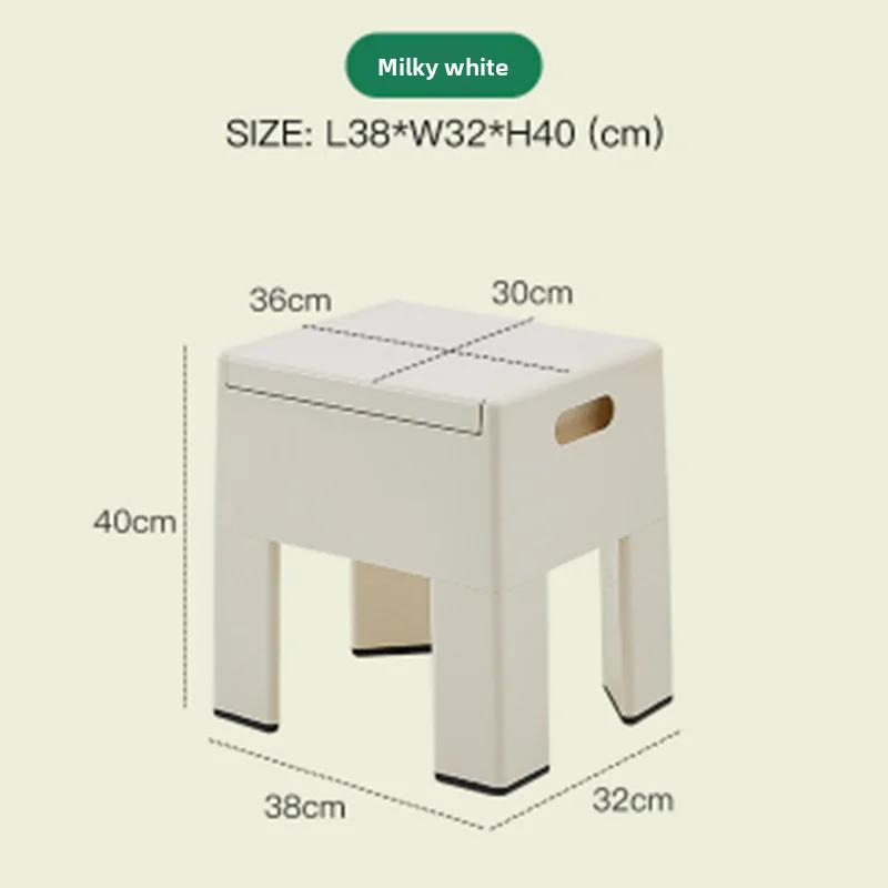 

Modern Minimalist Storage Stool, Home Entryway Shoe Bench, Nordic Vintage Retail Shop Stool, Space-Saving Chair Designer