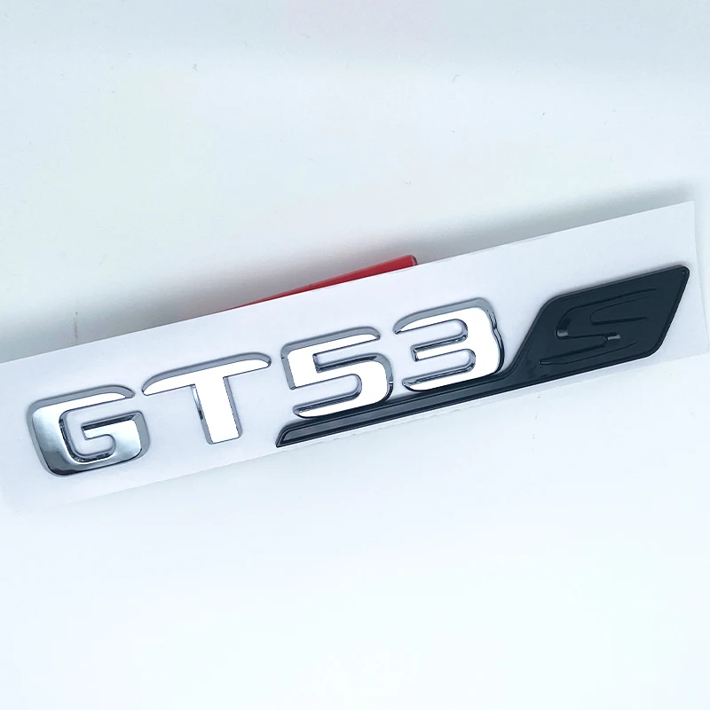 رسائل مسطحة GT50 GT53 GT63 GT63S V8 Biturbo 4matic + ABS شعار لمرسيدس بنز AMG C190 X290 ملصق صندوق السيارة الجانبي