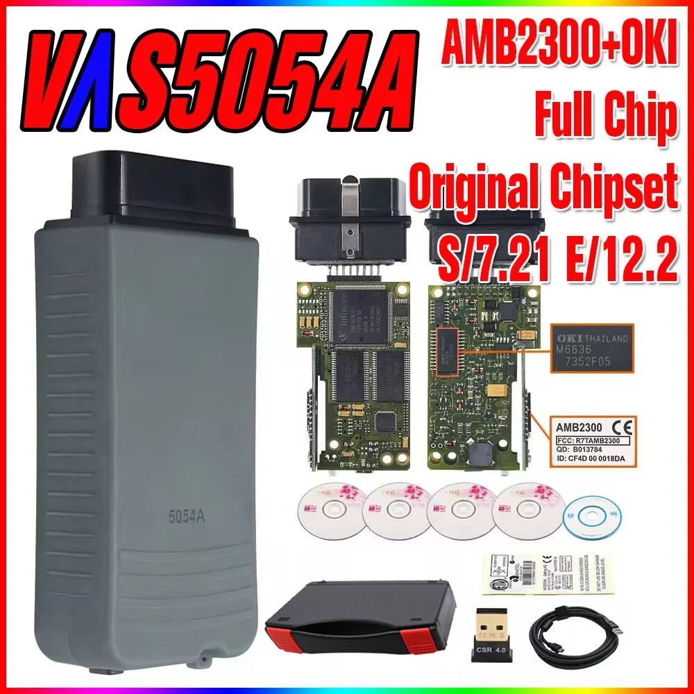 

5054 5054A Original Oki Full Chip for Win10 with Bluetooth AMB2300 Keygen 6154 WIFI Obd2 Scanner Code Reader Diagnostic vas5054a