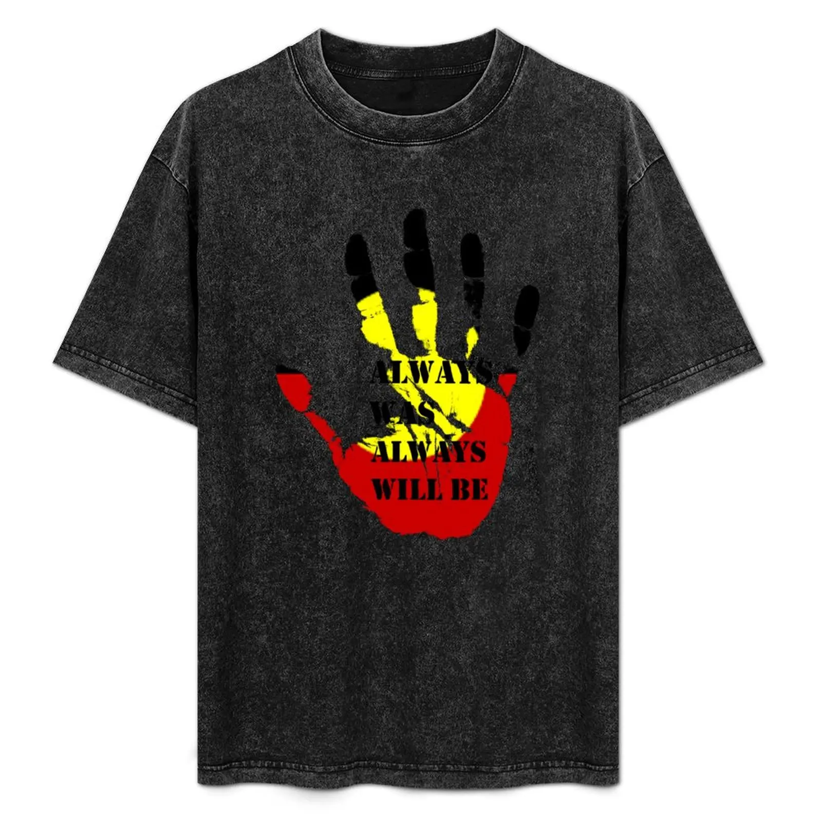 

Aboriginal Australia Distressed Flag Hand T-Shirt Short sleeve tee Man t-shirt rapper graphic tees mens fashion