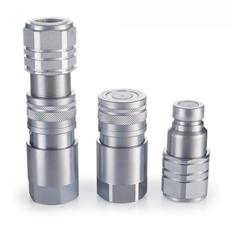 KSP4 Flat Face Hydraulic Quick Coupler, Thermal Butt Welding Machine Connector for Skid Steer Loader Sanitation Injection Mold