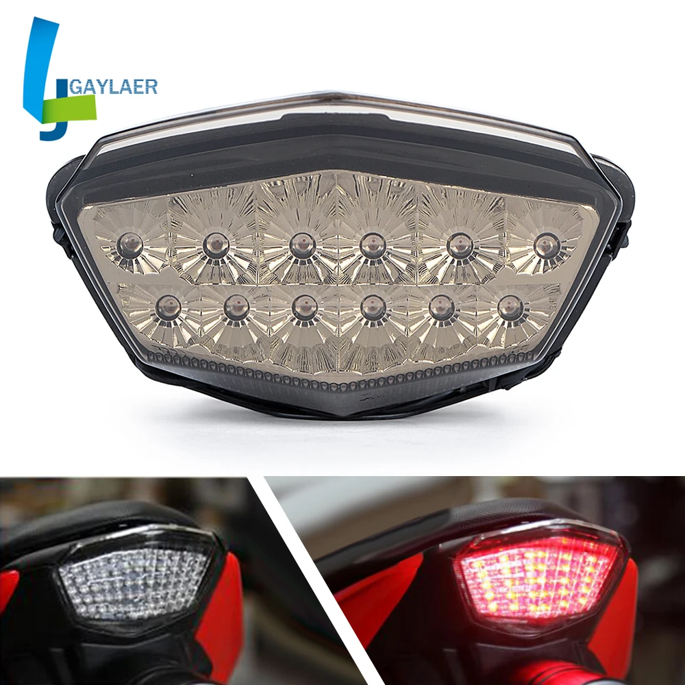 Led Integrated Tail Light for Kawasaki Ninja 250 250R 2008-2012 Taillight Brake Turn Signal Light