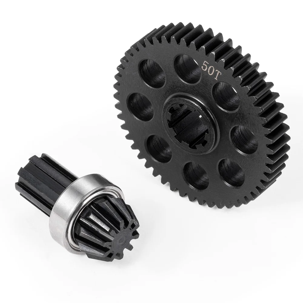 AXSPEED – ensemble d'engrenages d'entraînement différentiels en acier 50T, pour MJX Hyper Go 1/14 14210 14302 1/16 16207 16208 H16 H16PL H16DR, pièces