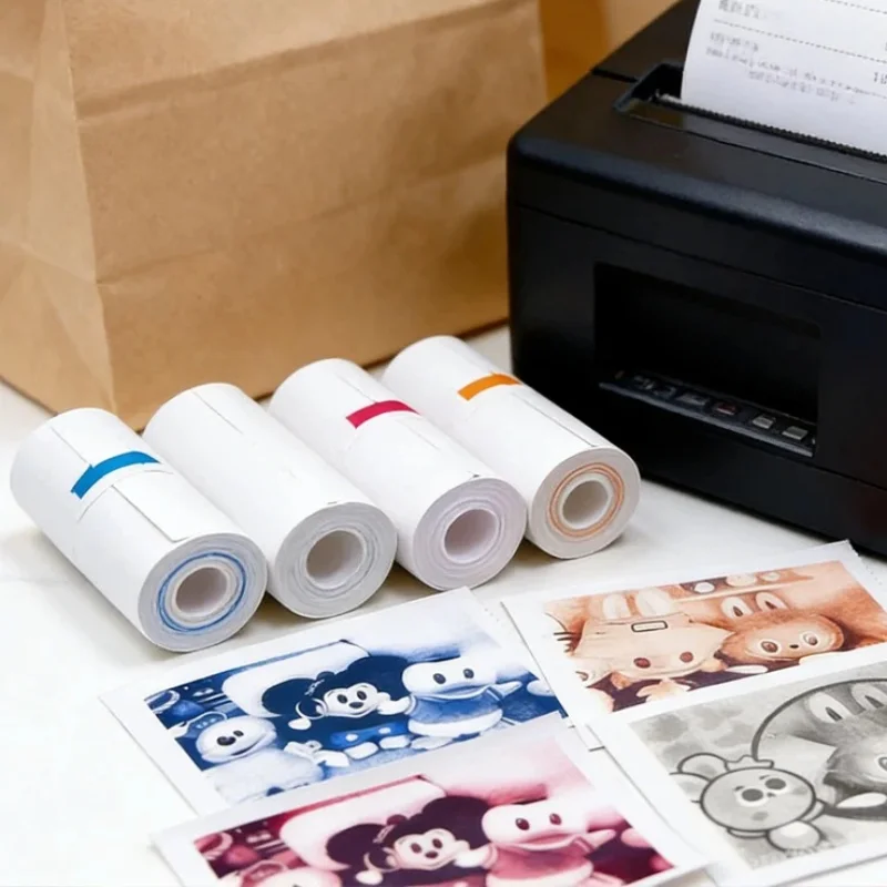 

Printing Paper for Kids Print Camera Black and White Thermal Printing Paper Camera Instant Photo Printing Thermal Paper Outdoor