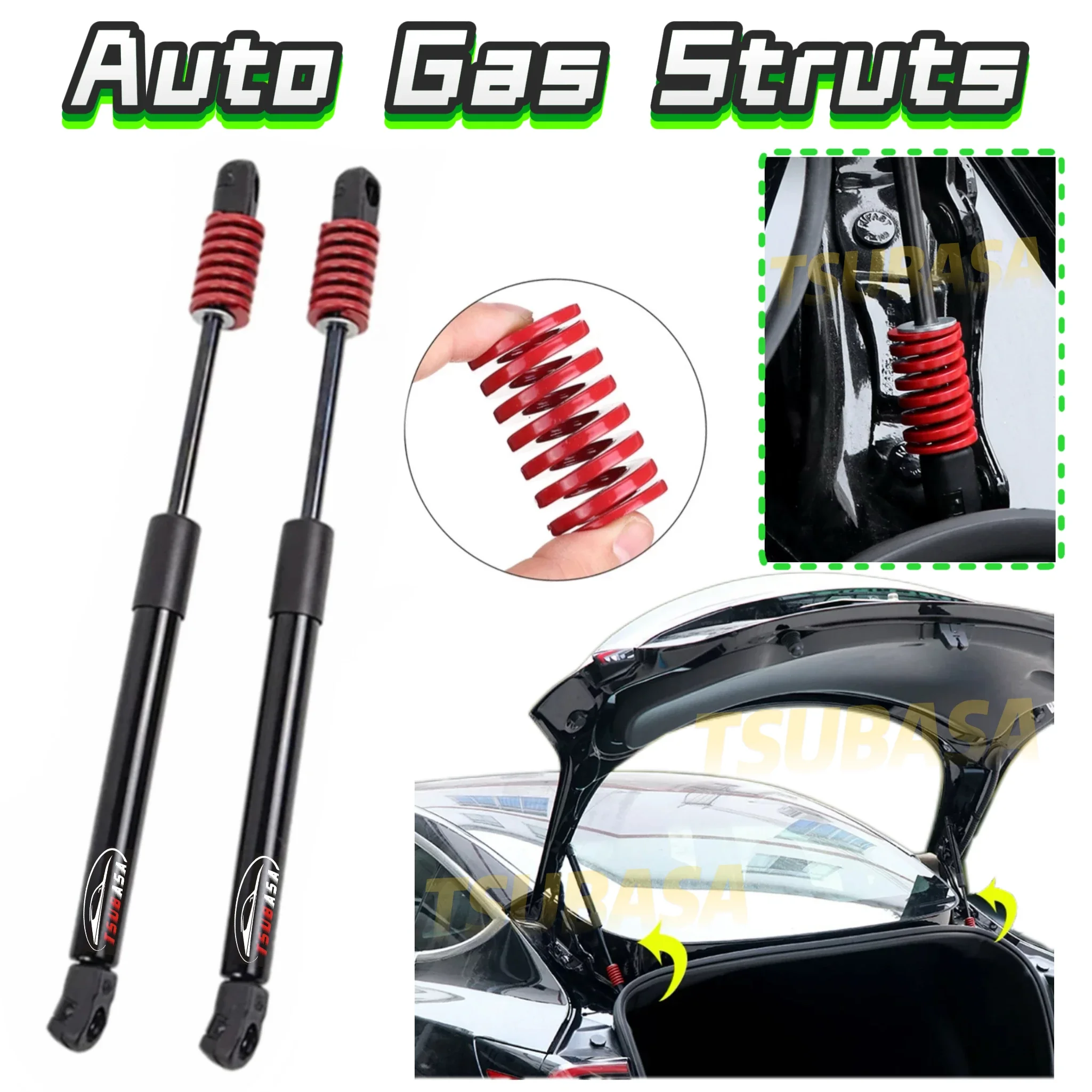 Auto Struts With Springs For Ford S-Max 1st Gen (CD340) 2006-2014 MPV Rear Tailgate Trunk Boot Lift Supports Shock Damper