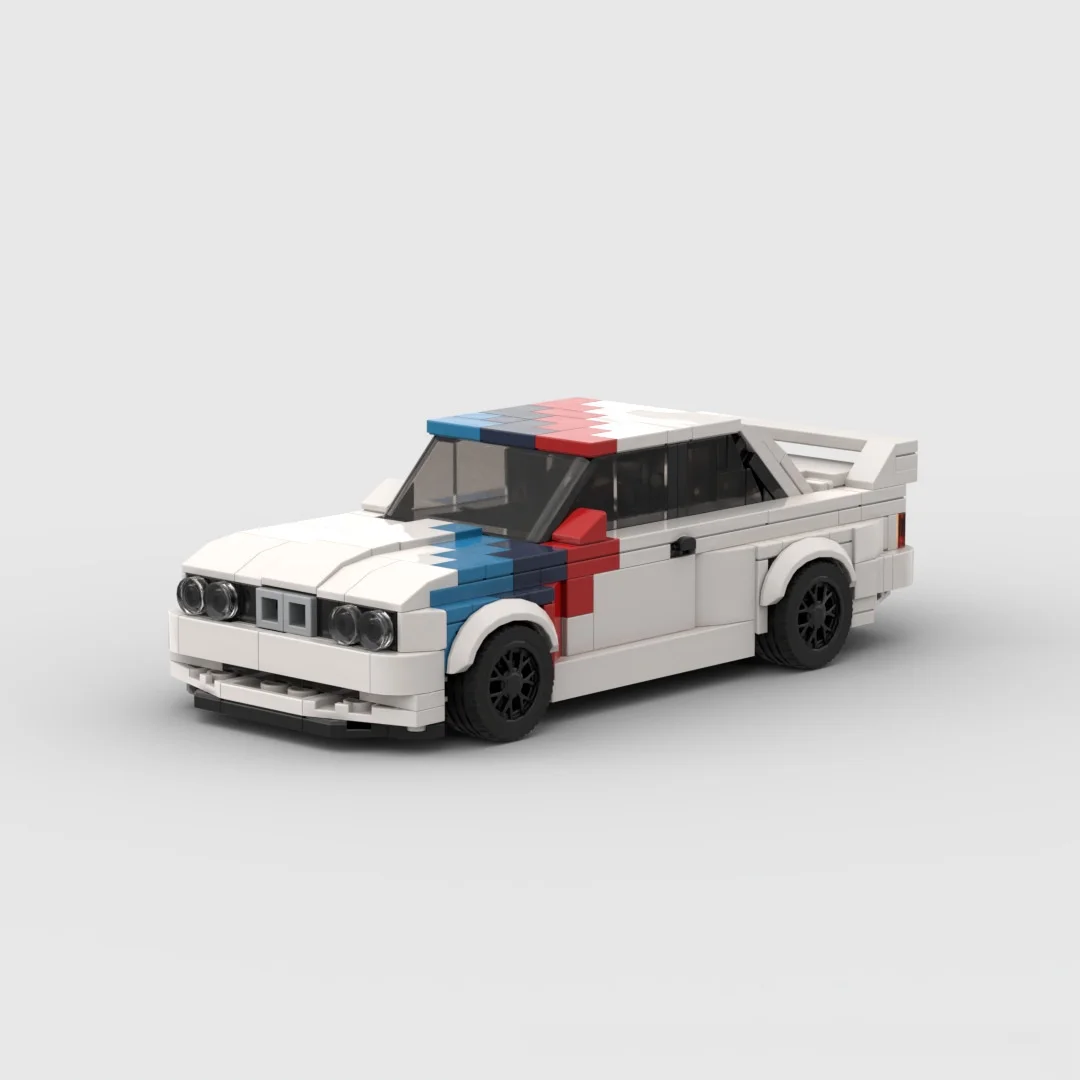 Bouwstenen modelauto, snelheidsserie, E30 M3 racewagen, voor jongensgeschenken, geschenken, woondecoratie, ornamenten, kinderspeelgoed