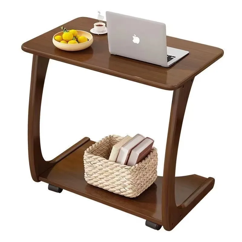 طاولة القهوة، جانب صغير لأريكة الأريكة والسرير، مكتب دراسة دوار، محطة عمل ذات رفين في غرفة المعيشة #4