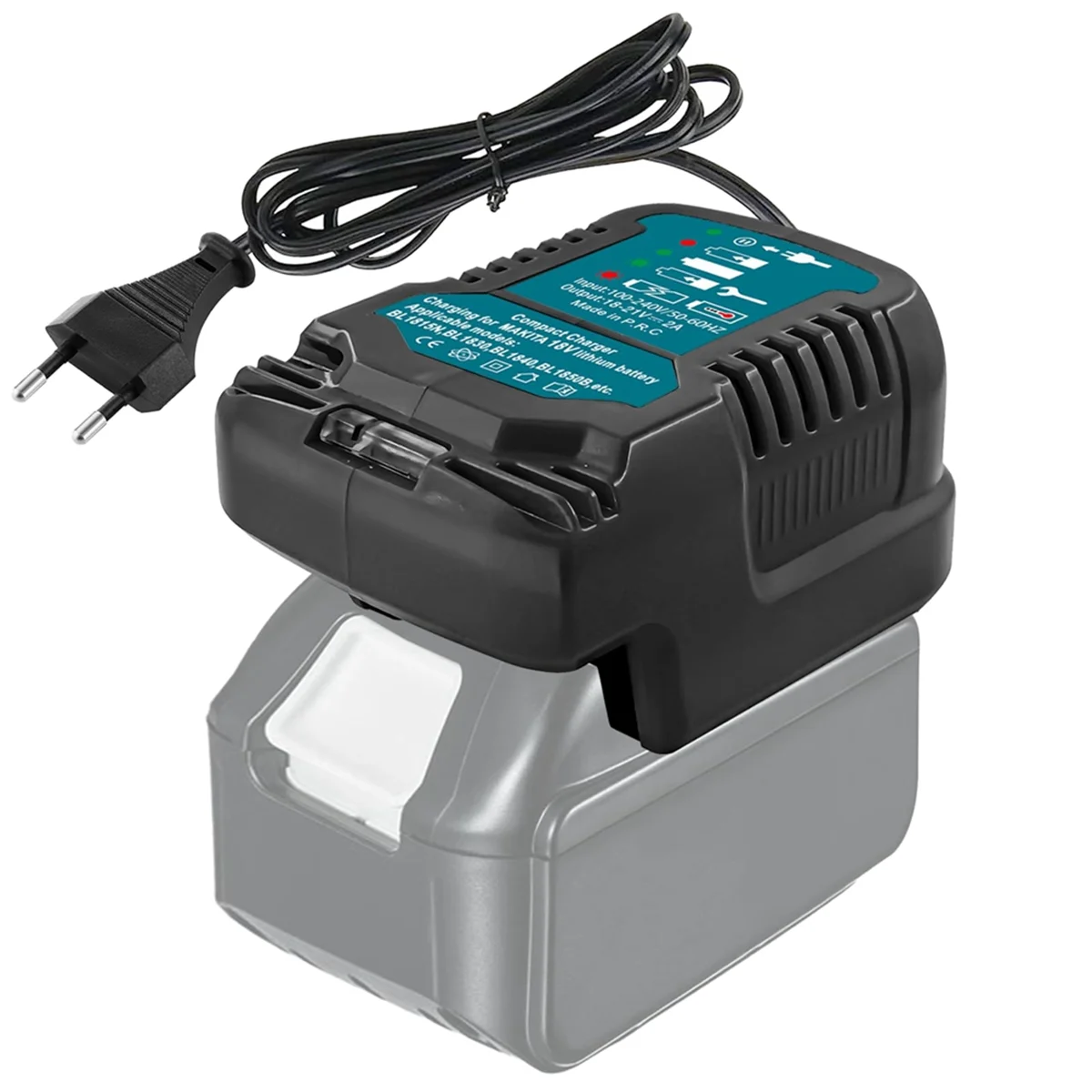 Wymień na Makita 18V Mini ładowarka DC18RC wymień ładowarkę na baterie litowe Makita BL1860 BL1450 BL1830 wtyczka EU