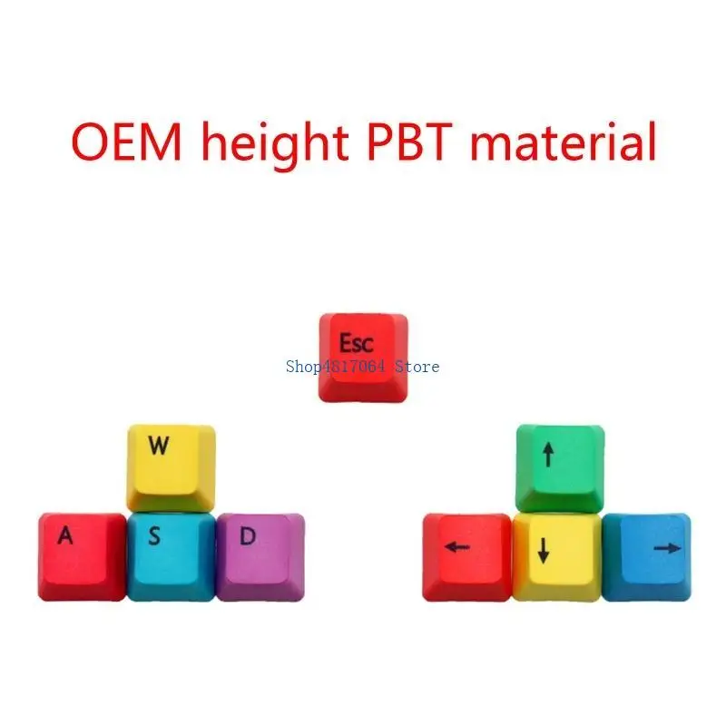 

Замена T3LB для ключей Caps OEM Profile Pbt Rgby Modifiers Keycaps wasd/esc/Directi