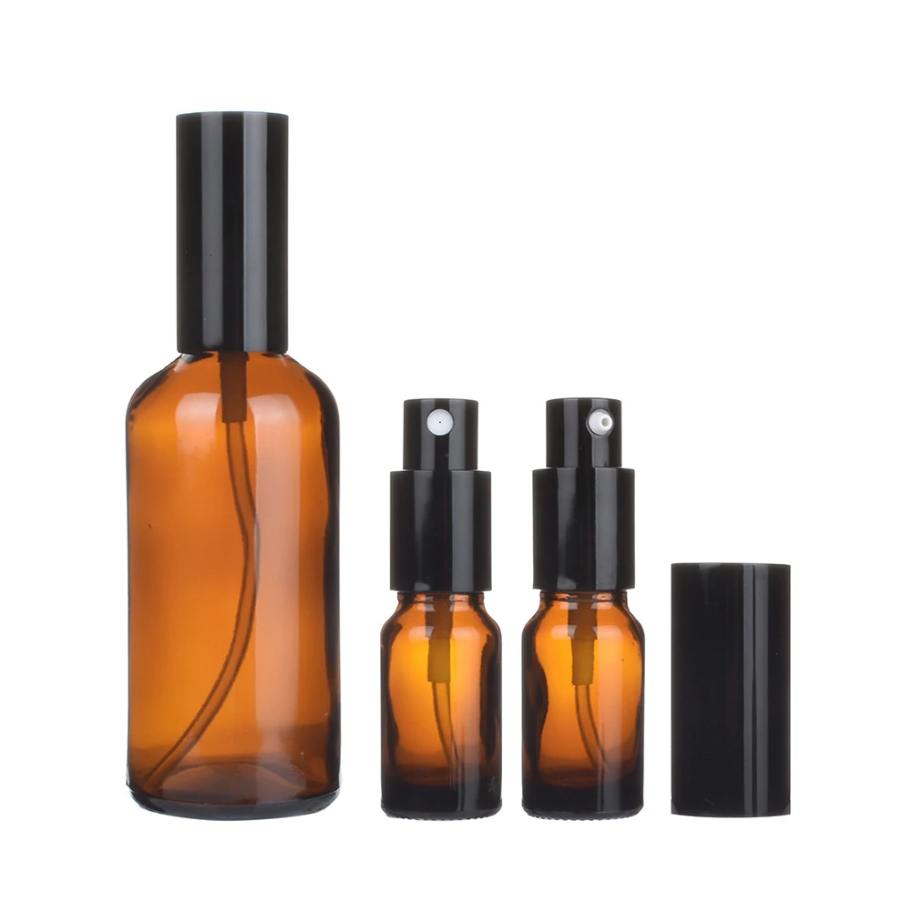 5 Pcs Essential Oil Spray Empty Lotion Travel Dispenser Liquid Subpackaging Cosmetics Refill Clean Glass Size
