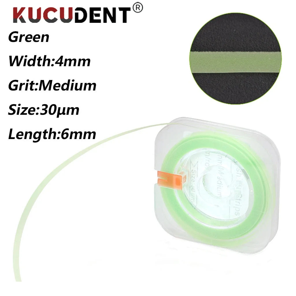 KUCUDENT 6m/Roll Dental Polishing Strip Resin Teeth Grinding Sanding Shaping forTeeth Polishing Teeth Whitening Dentist Material