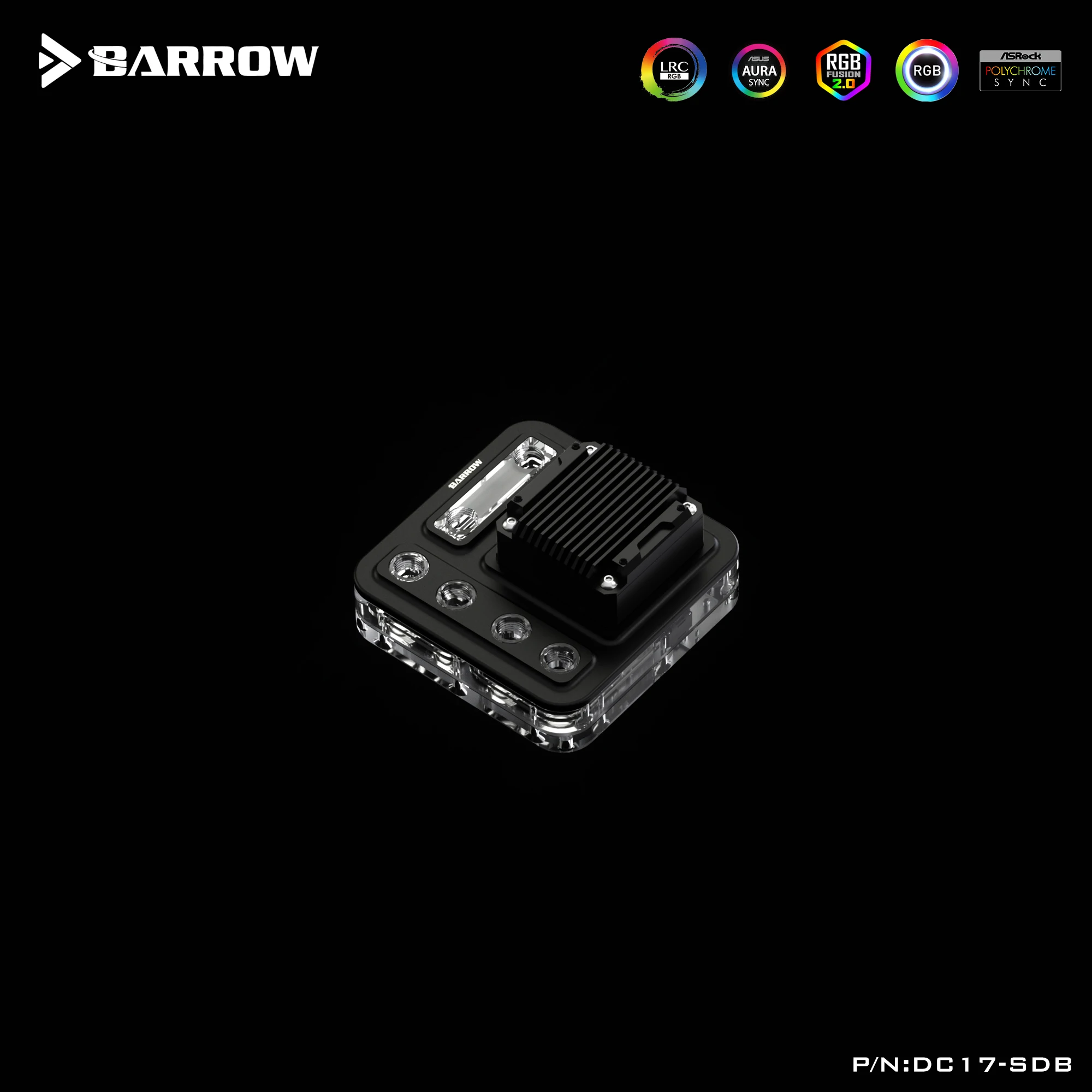 Barrow Case Distro Plate Water Cooling 120/240/360MM Universal Integrated Pump Waterway Board Computers Water Cooling Components