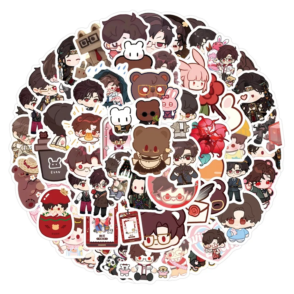 

104pcs Light and Night Evan‌Q Version Stickers Suitcase Water Cup Stationery Mobile Phone Laptop Decoration DIY Decals