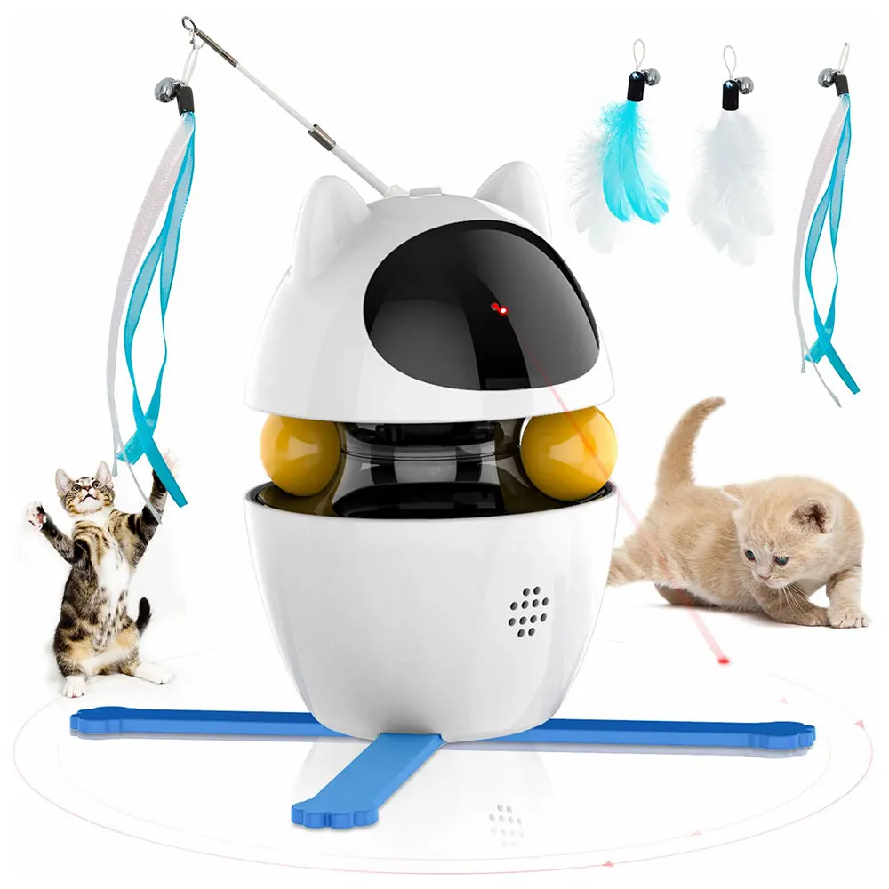 New Arrivals Cat Toy Interactive Automatic Motion Activated light Toy for Cats/Dogs/Kitten/Kitty Silent Pet light Pointer Toy