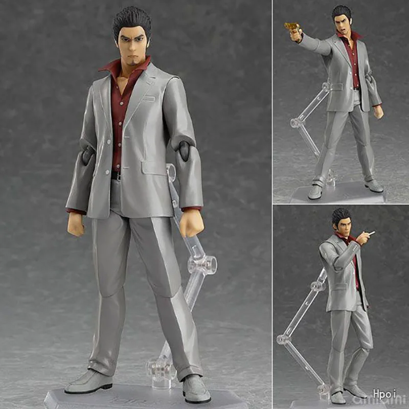 Original out of print figma #283 Yakuza Kiryu Kazuma PVC Figure Toy Model 15cmFans Collection