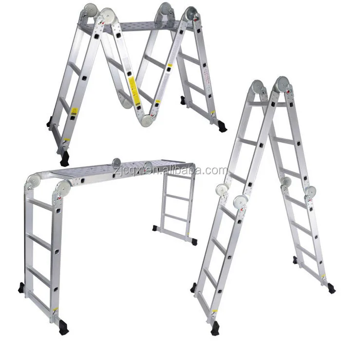 EN131 Approved Aluminum Multipurpose Ladder,ladder,folding Leader Aluminum,telescopic Ladder,AM0112A,12steps,